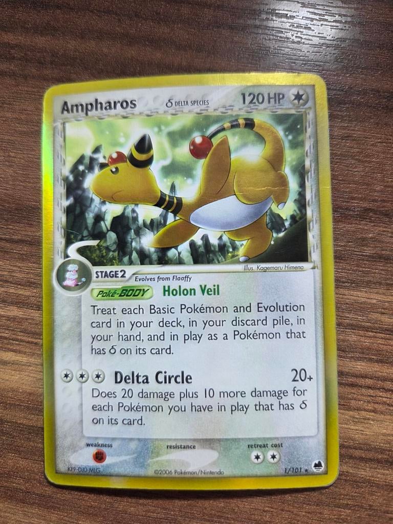 Ampharos delta species DF 1/101, Ophalen of Verzenden, Zo goed als nieuw