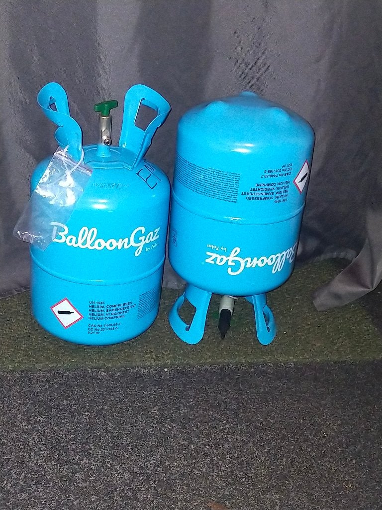 Heliumtanks leeg, Ophalen, Gebruikt, IJzer