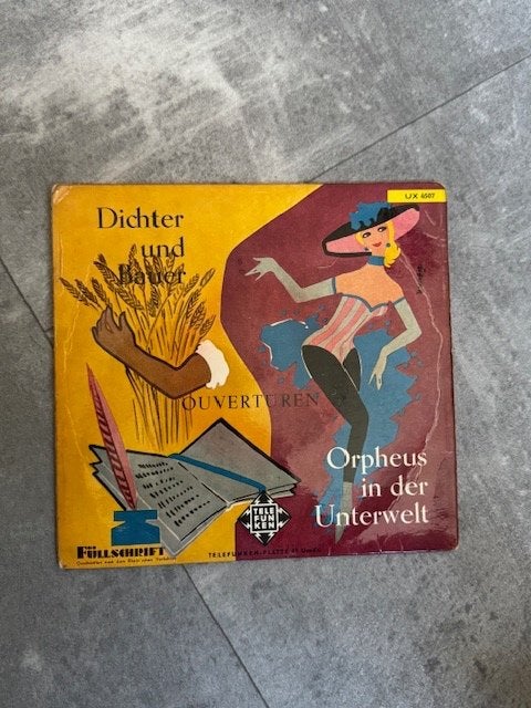 Telefunken plaat Dichter und Bauer, Gebruikt, Overige formaten, Inclusief binnenhoes, Ophalen of Verzenden