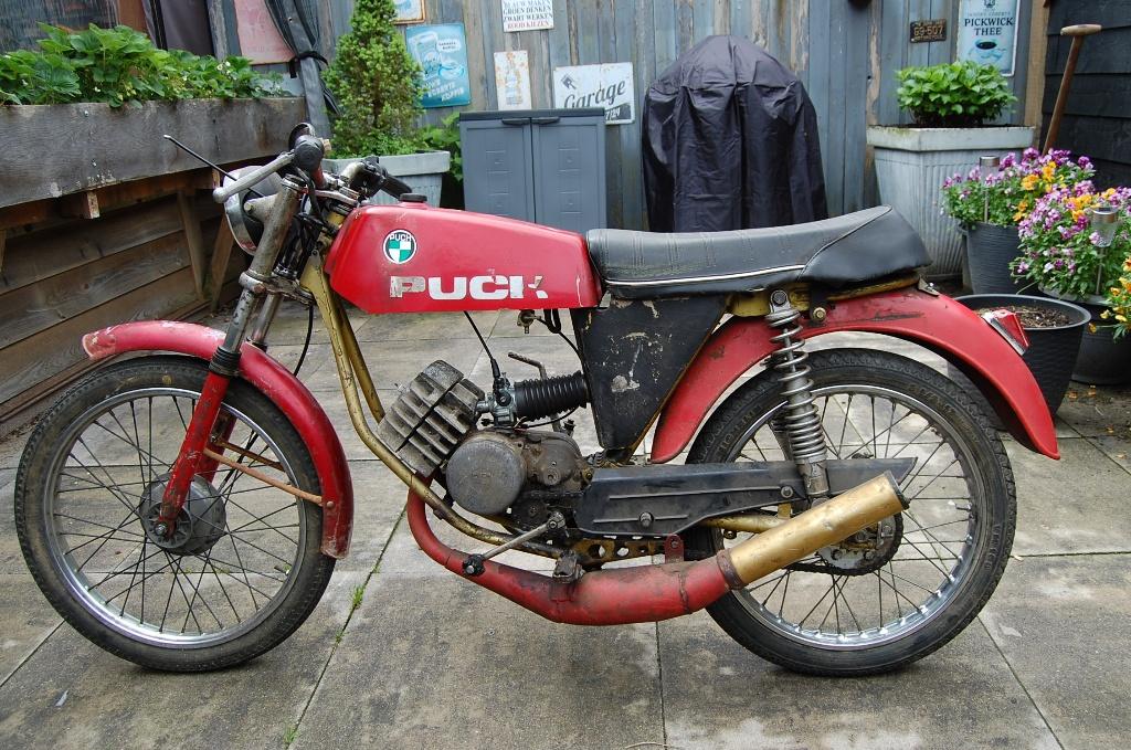 puch minicross, Fietsen en Brommers, Brommers | Oldtimers, Maximaal 45 km/u, 49 cc, 4 versnellingen, Ophalen