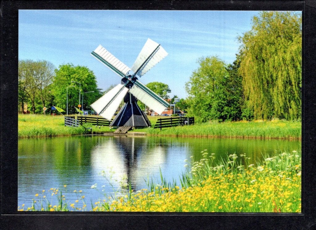 Poldermolen Molen Arkens te Franeker., Verzenden, 1980 tot heden, Ongelopen, Friesland