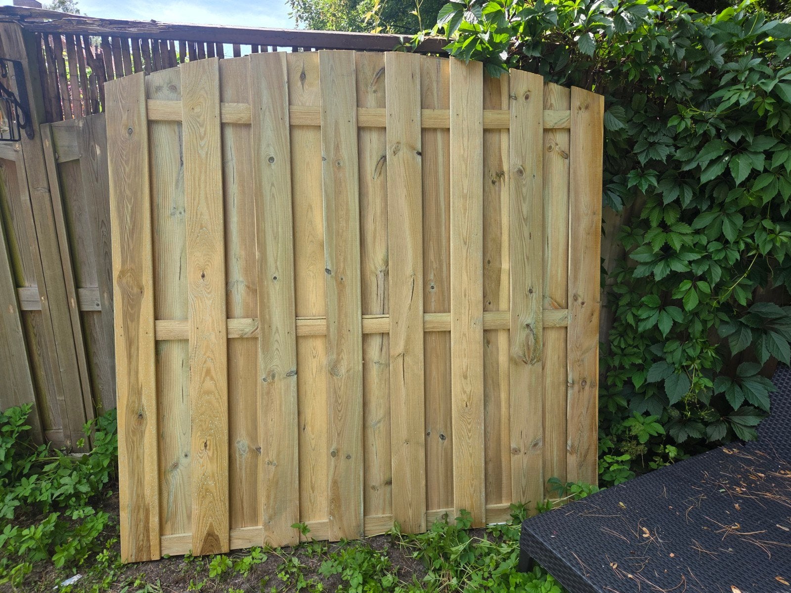 Houten schutting - Nieuw, Tuin en Terras, Ophalen, 1 tot 2 meter, Minder dan 3 meter, Nieuw
