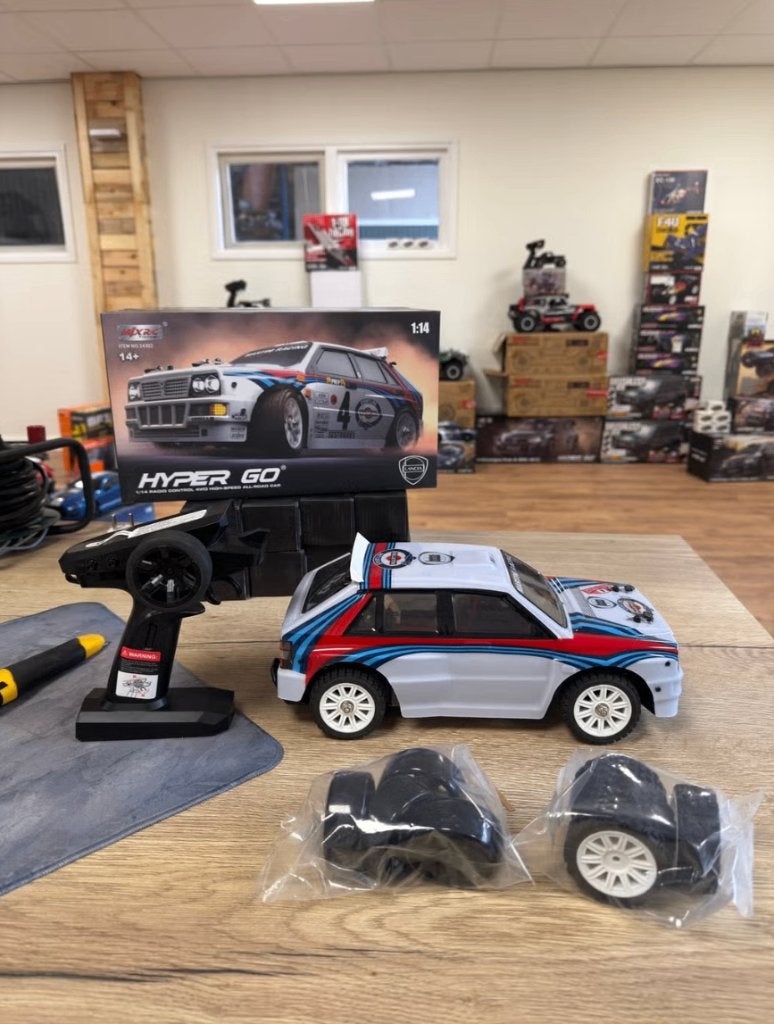 MJX Hyper GO 14302 1/14 Lancia Delta Rally 4WD RTR, Schaal 1:14, Nieuw, Auto onroad, RTR (Ready to Run)