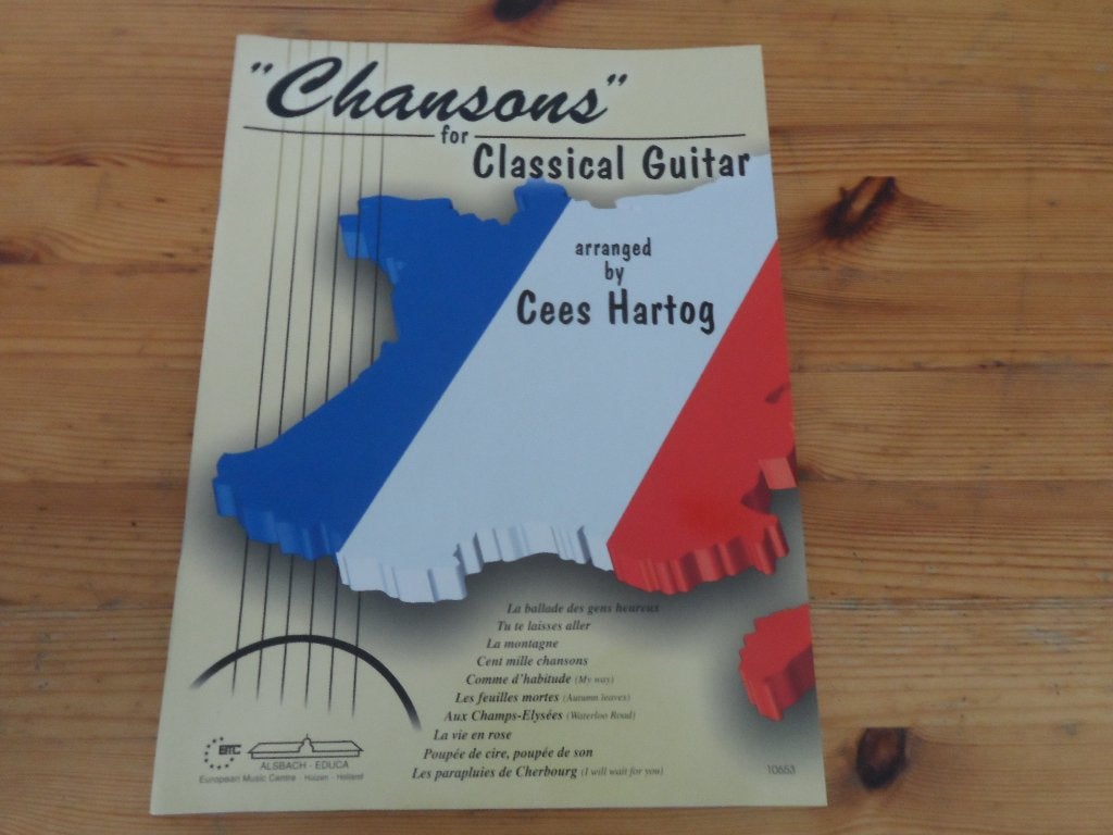 Cees hartog - chansons - classical guitar nieuw!, Gitaar, Nieuw, Ophalen of Verzenden, Artiest of Componist