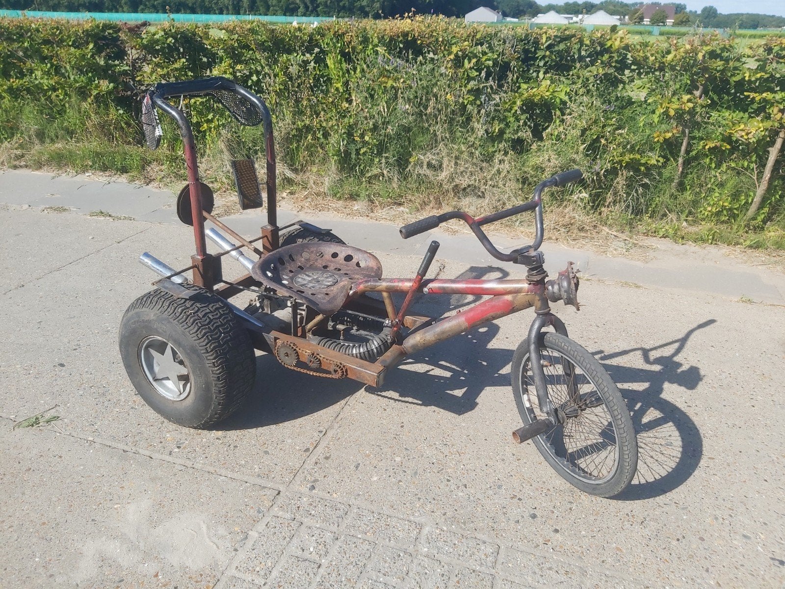 Zelf bouw skelter race driewieler zeepkist, Ophalen, 120 cm of meer