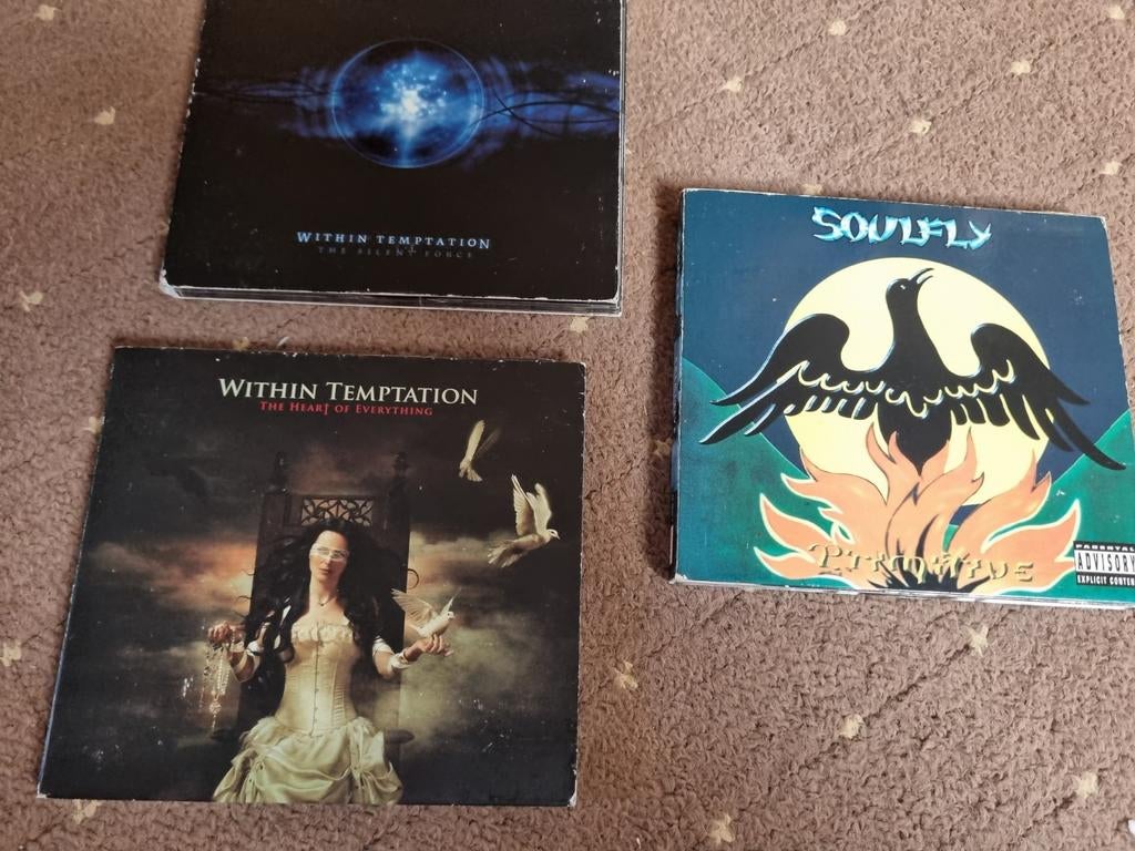 METAL Cd's Soulfly Within Temptation, Cd's en Dvd's, Ophalen of Verzenden, Gebruikt
