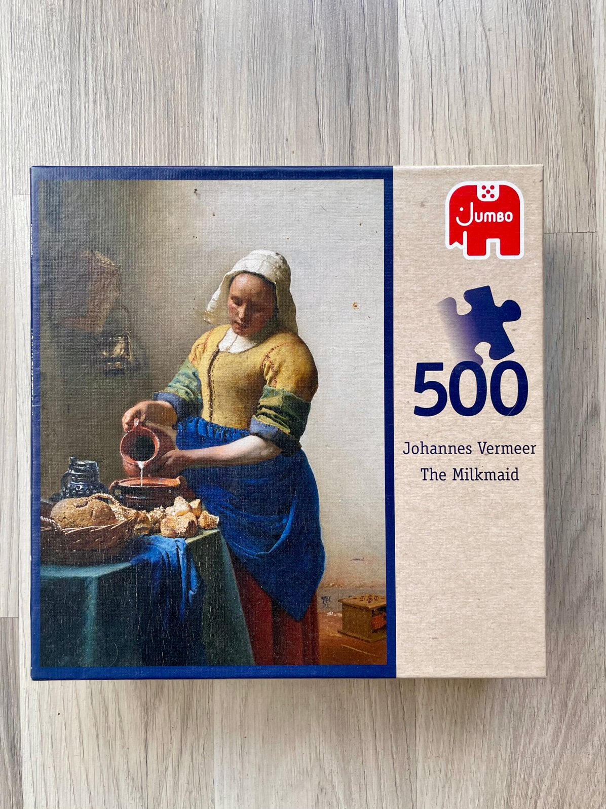 KOOPJE: Puzzel Het melkmeisje | 500 stukjes | Compleet, Ophalen of Verzenden, 500 t/m 1500 stukjes, Zo goed als nieuw, Legpuzzel