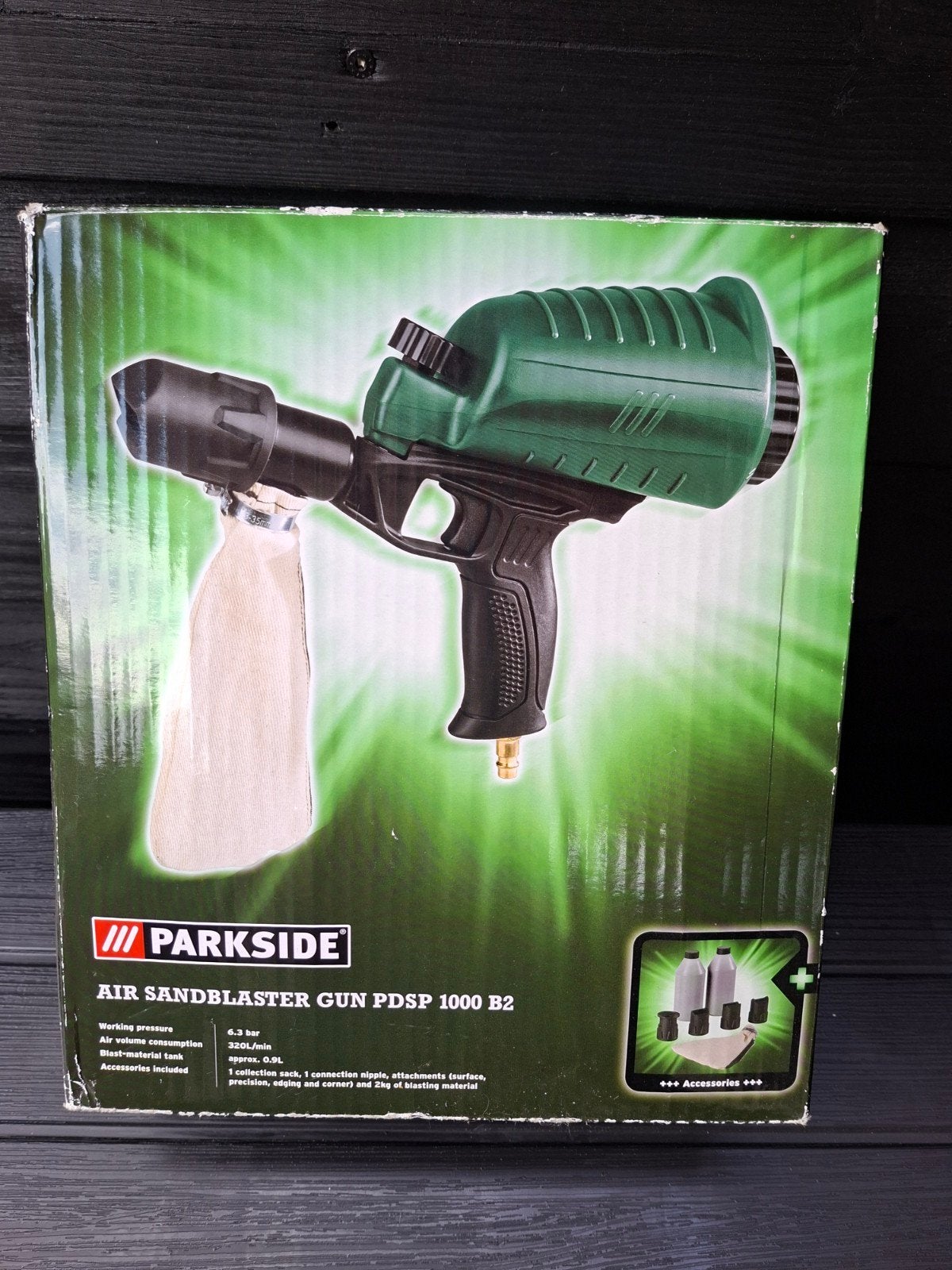 Parkside Air Sandblaster Gun PDSP 1000 B2 - Nieuw, Ophalen of Verzenden, Nieuw, Overige typen, Parkside