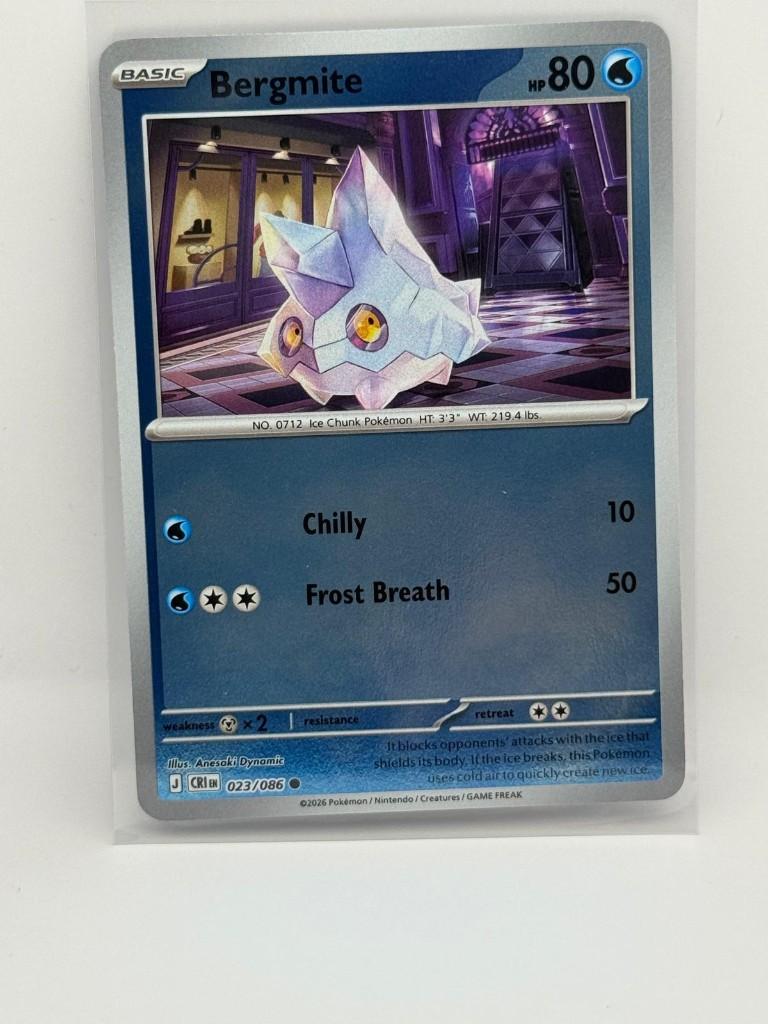 Bergmite [Reverse Holo] #23 Pokemon Chaos Rising, Verzenden, Nieuw, Losse kaart, Foil