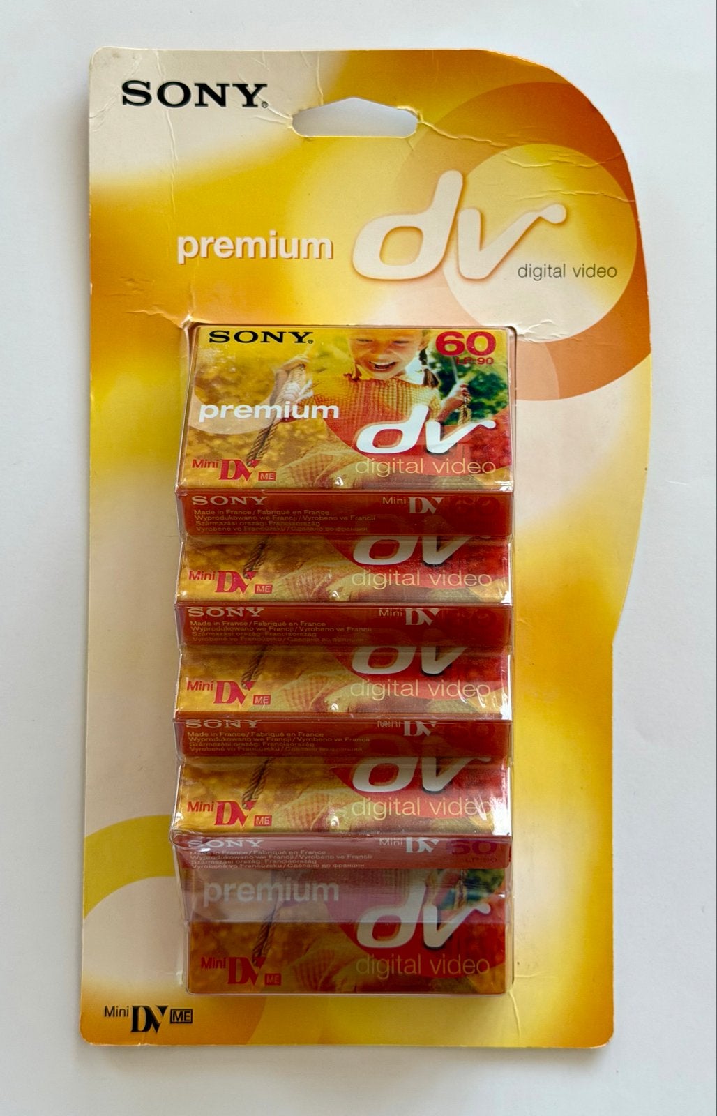 5-pack SONY Mini DV 60 Premium videobanden/cassettes, Mini dv, Nieuw, Band, Disc of Geheugen, Sony