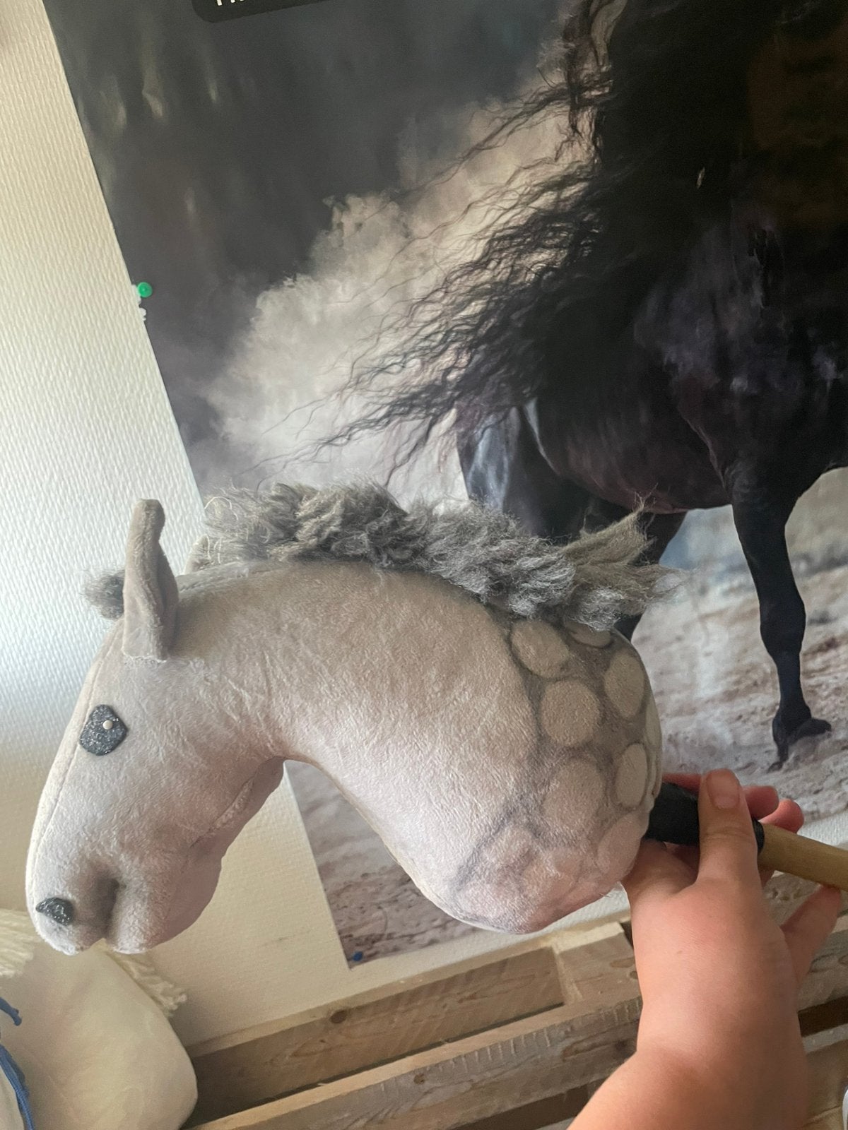 Hobby horse met hoofdstel, Ophalen of Verzenden, Zo goed als nieuw
