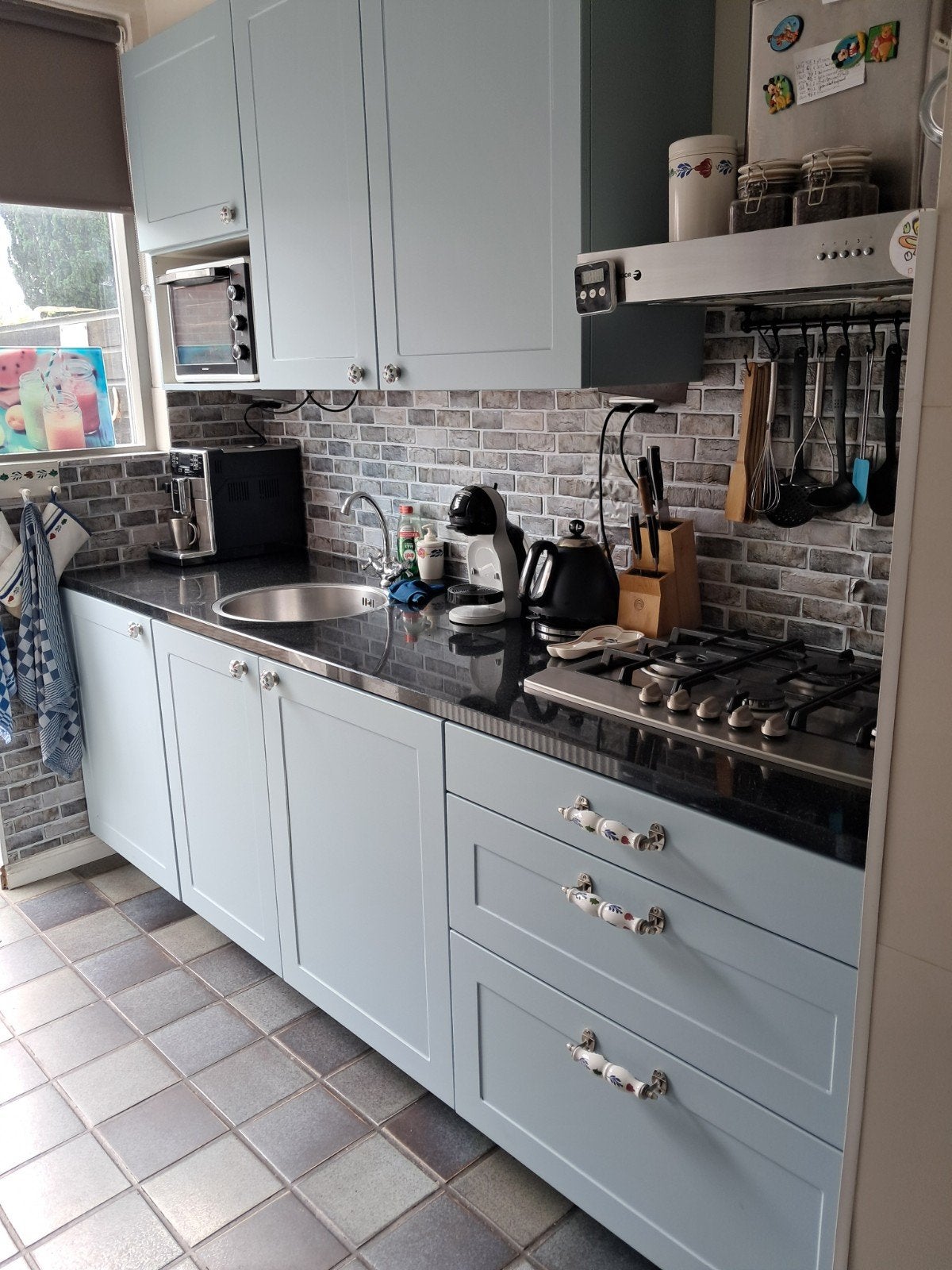 Keuken met Granieten blad, Ophalen, Gebruikt, Graniet of Steen
