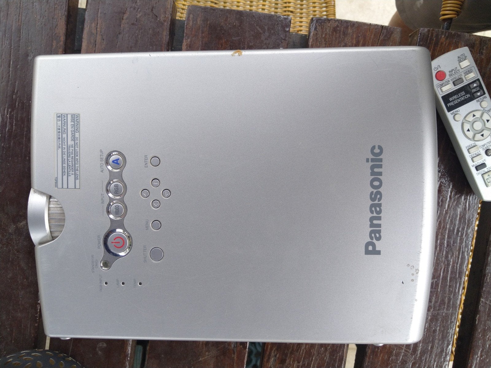 Panasonic Beamer met Afstandsbediening - Ideaal voor Mancave, Ophalen, Gebruikt, Panasonic