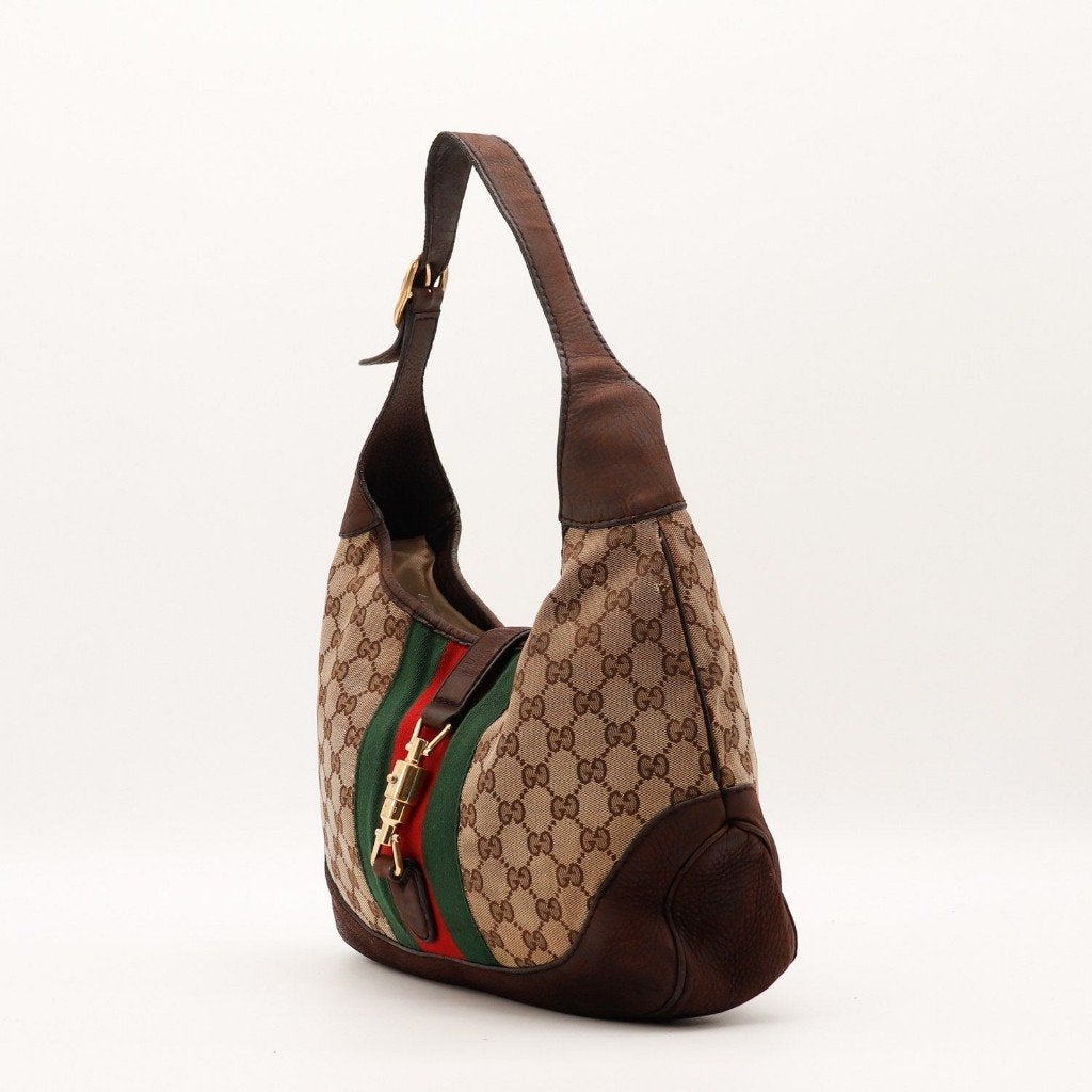 Gucci New Jackie 36x29x5 cm handtas, Verzenden, Gebruikt, Rood, Handtas