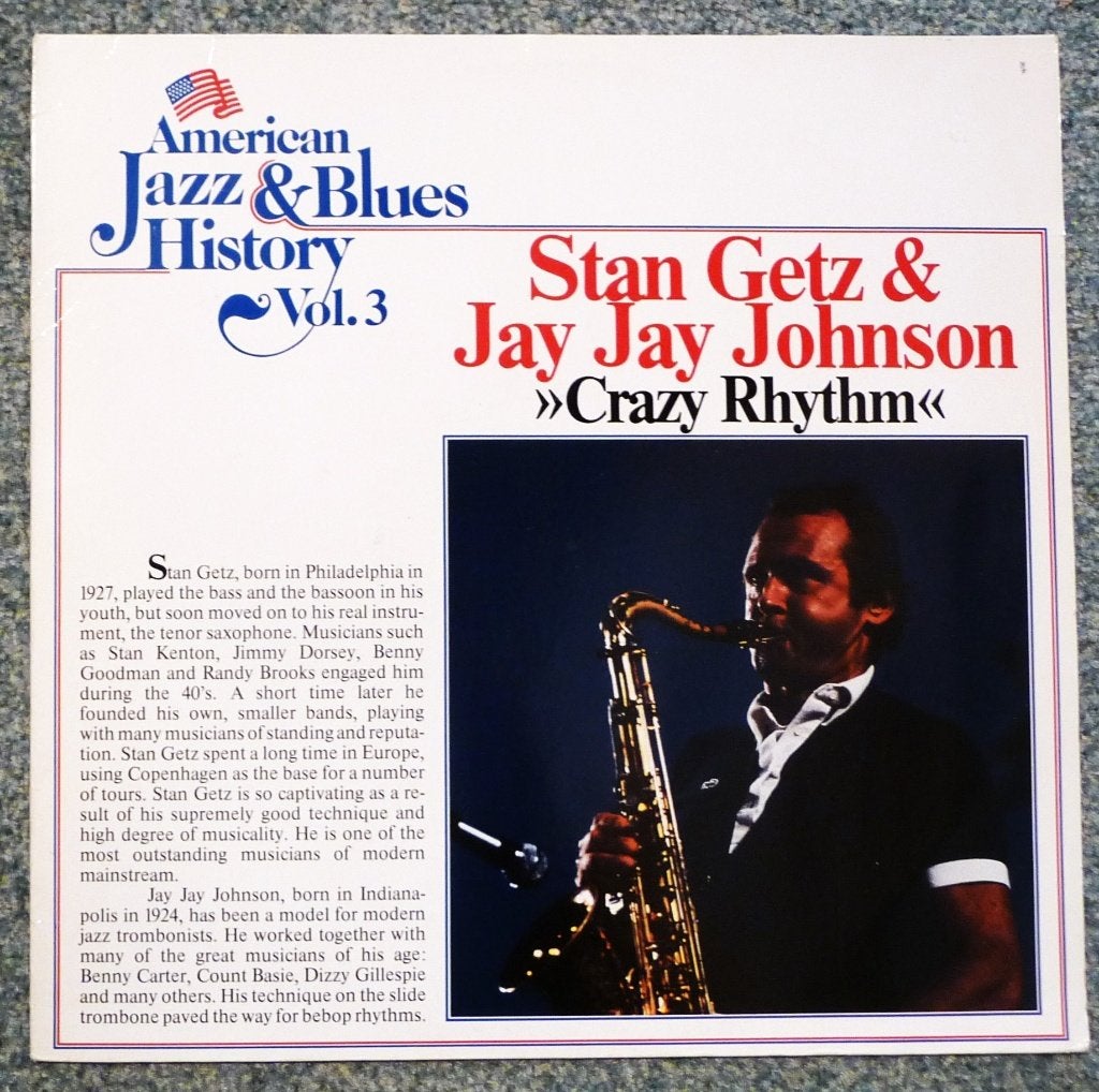 Stan Getz & Jay Jay Johnson – Crazy Rhythm, Ophalen of Verzenden, Gebruikt, 12 inch, Jazz