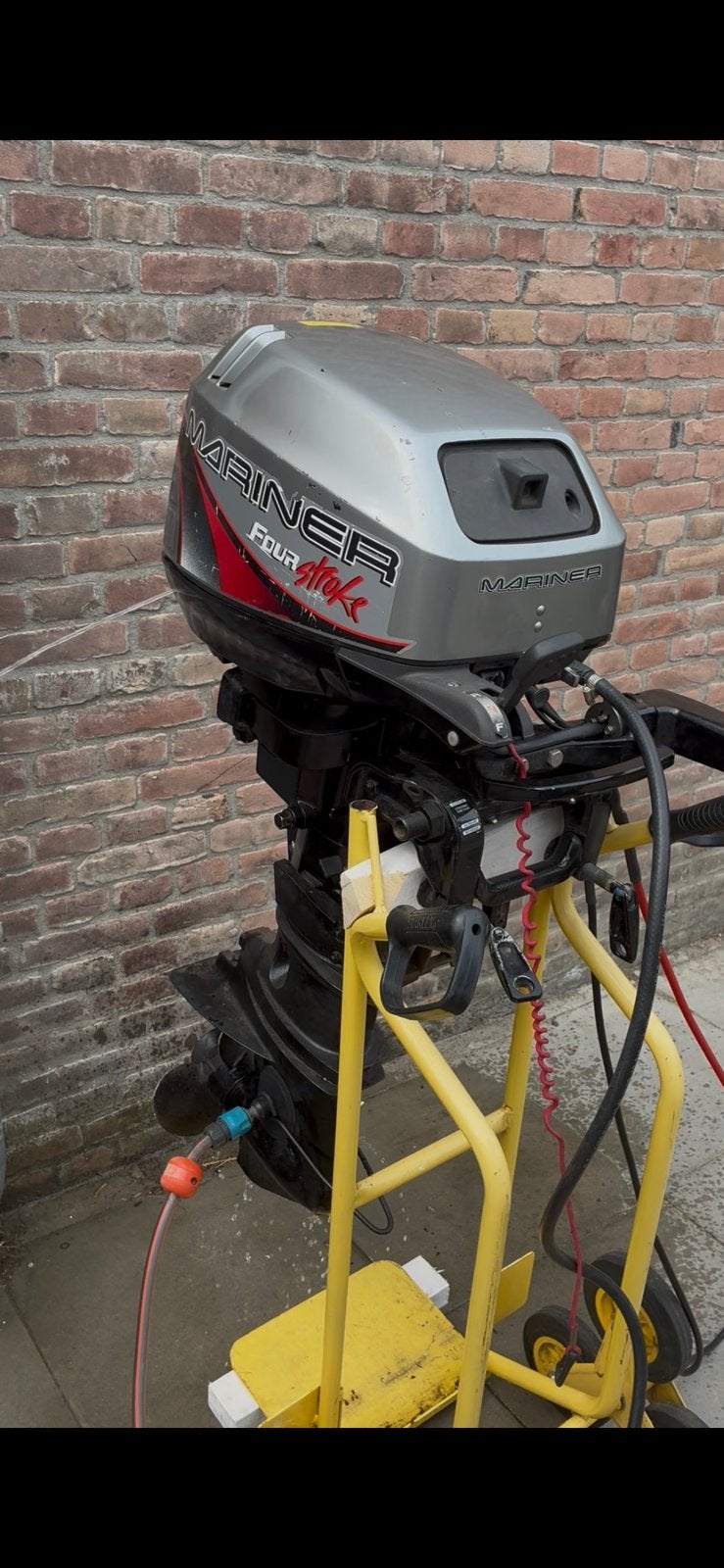Buitenboordmotor 9,9 pk 4 takt, Watersport en Boten, Buiten- en Binnenboordmotoren, Ophalen, Gebruikt, Benzine, 5 tot 10 pk
