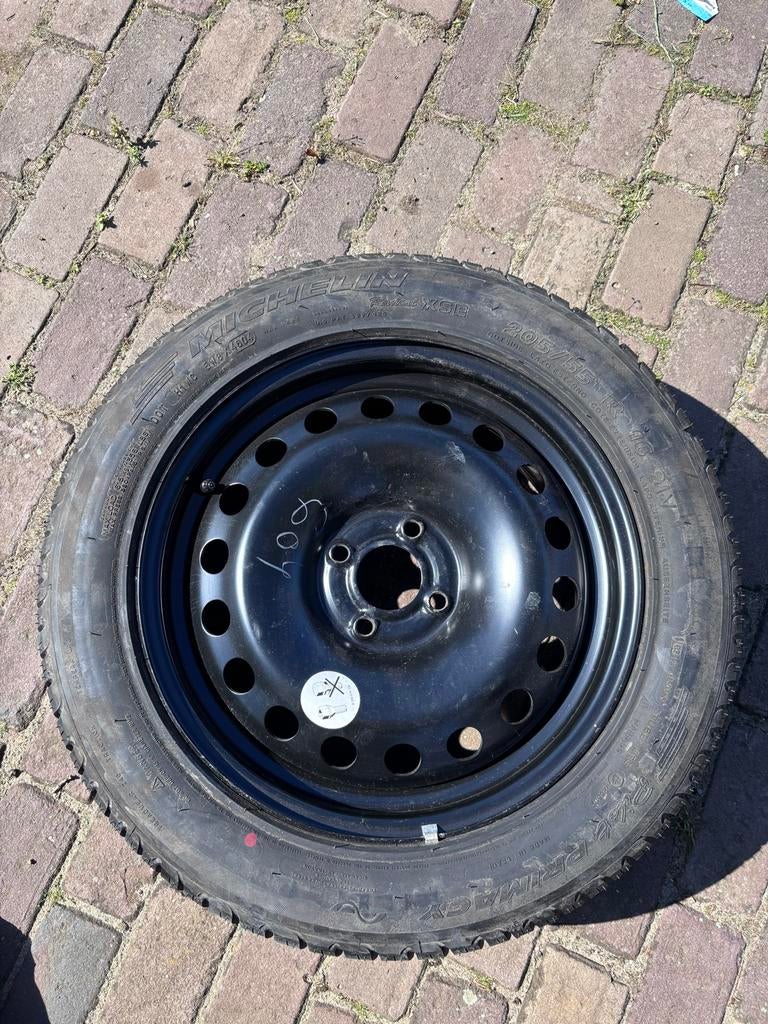 Reservewiel 4x100 - Michelin Pilot Primacy, bijna gratis, Auto-onderdelen, Banden en Velgen, Ophalen, Gebruikt, All Season, Banden en Velgen