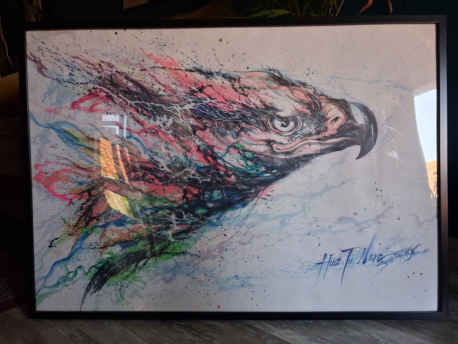 Eagle schilderij kleurrijk, Ophalen