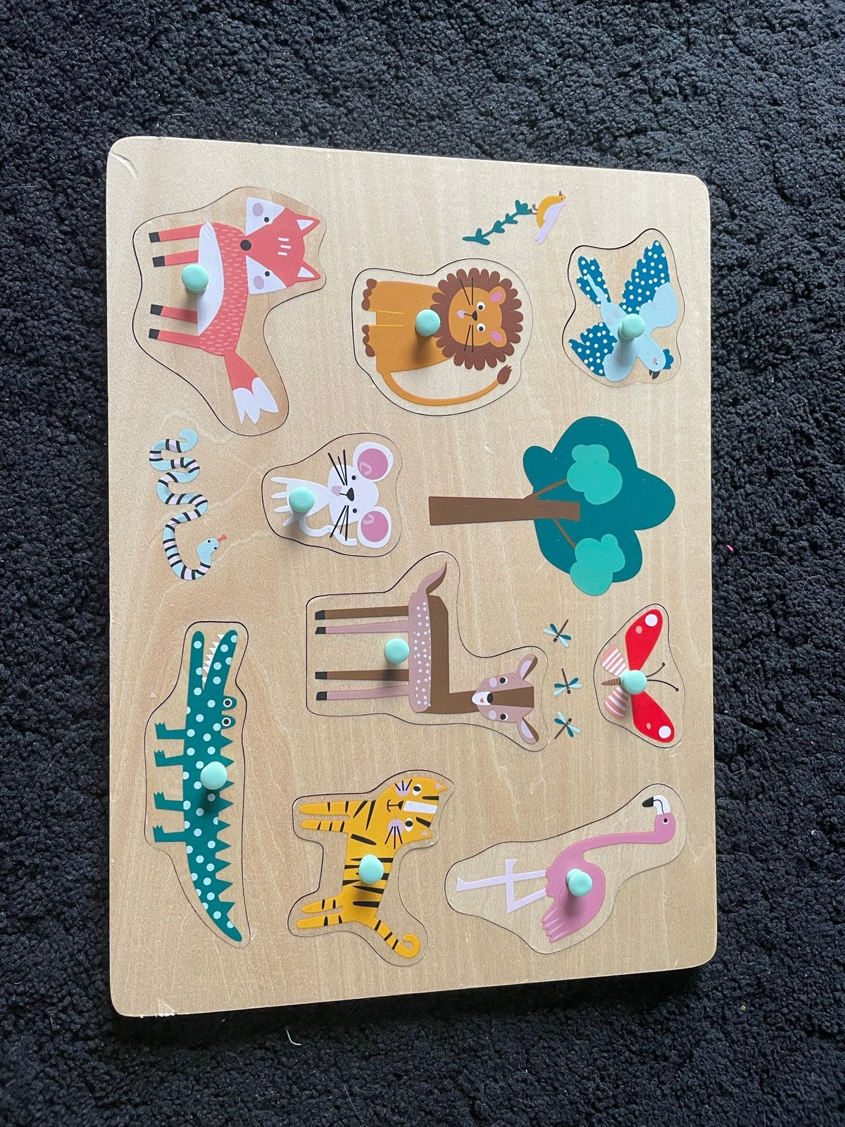 Houten Insteekpuzzels - Boerderij, Dieren, Cijfers, Alfabet, 2 tot 4 jaar, Gebruikt, 10 tot 50 stukjes, Ophalen of Verzenden