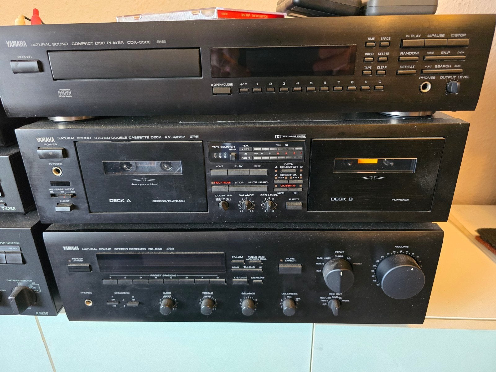 Yamaha Stereo Set: CD-speler, Cassettedeck, Receiver, Overige merken, Gebruikt, Cassettedeck, Losse componenten