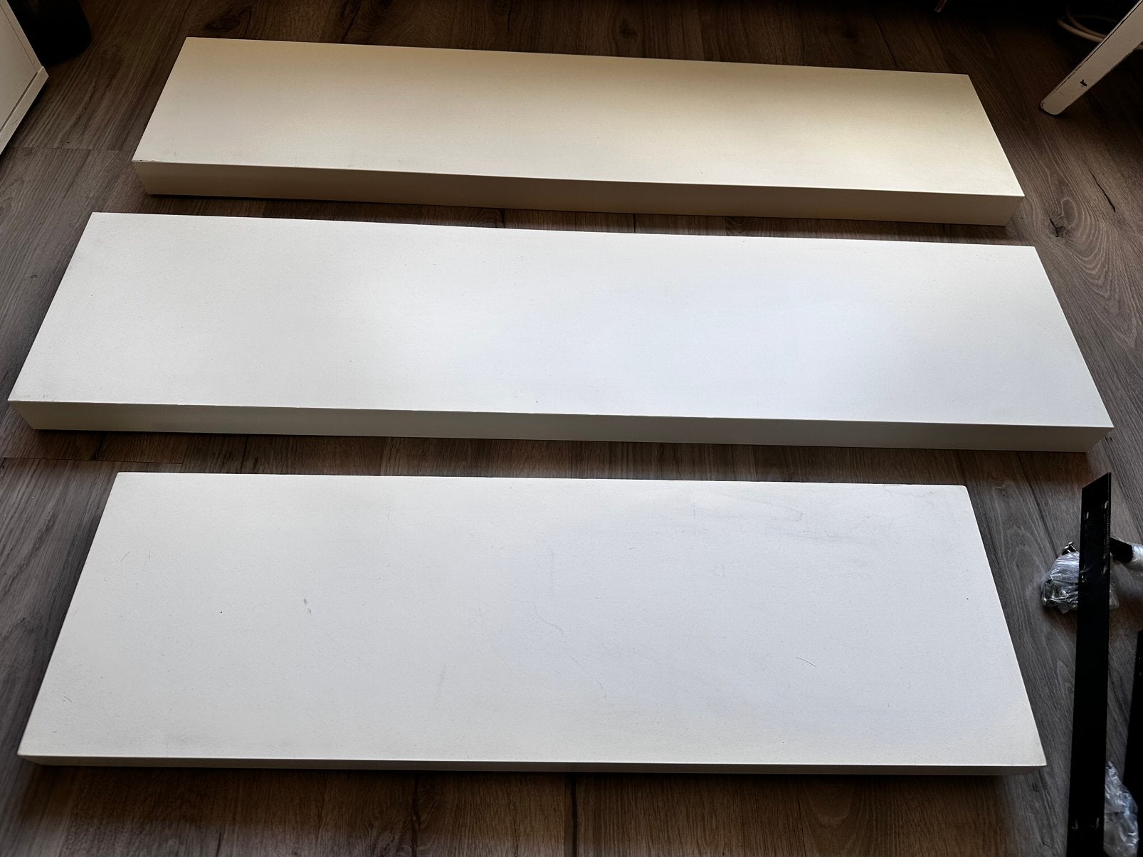 Wandplanken IKEA, kleur wit, 3 stuks, Ophalen, Gebruikt