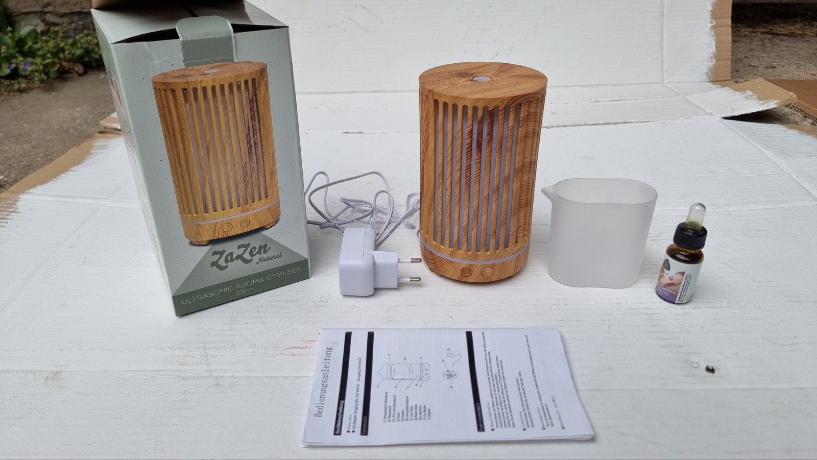 ZaZen Aroma Diffuser Verstuiver - Incl. CHI Relax Olie - LED, Ophalen of Verzenden, Gebruikt
