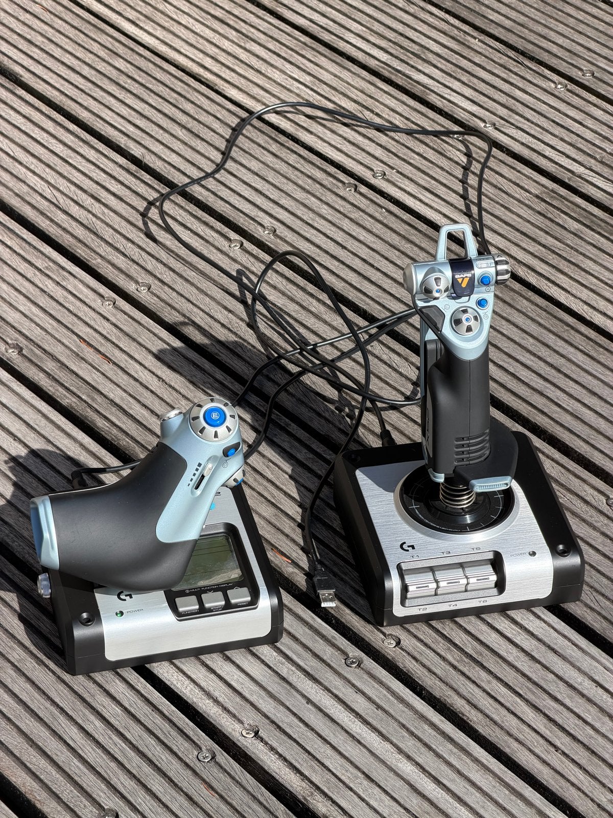 Logitech G X52 H.O.T.A.S. Flight Stick & Throttle, Spelcomputers en Games, Spelcomputers | Overige Accessoires, Gebruikt, Ophalen of Verzenden