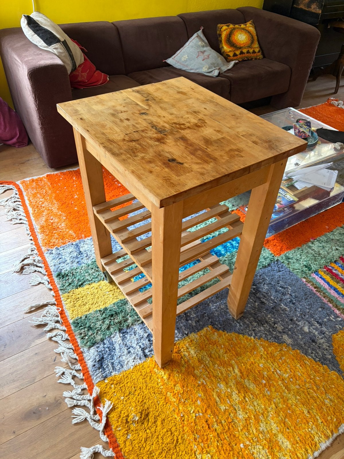 Ikea roltafel, Ophalen, Gebruikt, 55 tot 75 cm, Rechthoekig