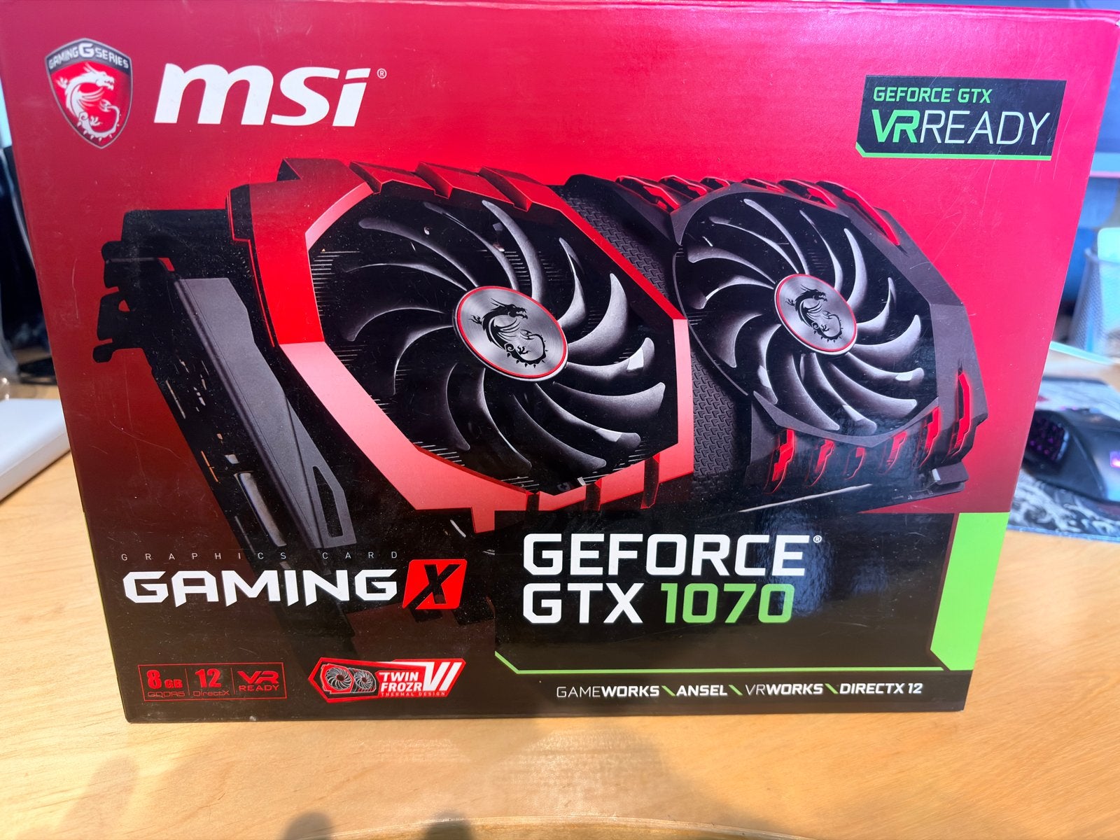 MSI GeForce GTX 1070 Gaming X 8G Videokaart, Computers en Software, Videokaarten, PCI-Express 3, HDMI, Ophalen of Verzenden, Nvidia