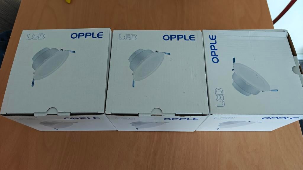 3x OPPLE LED Downlight R125-7W-Dim 3000K Wit, Ophalen, Led-lamp, Minder dan 30 watt, Nieuw
