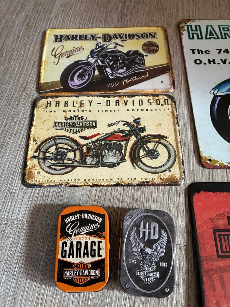 Harley Davidson verzameling, Ophalen of Verzenden, Zo goed als nieuw, Reclamebord
