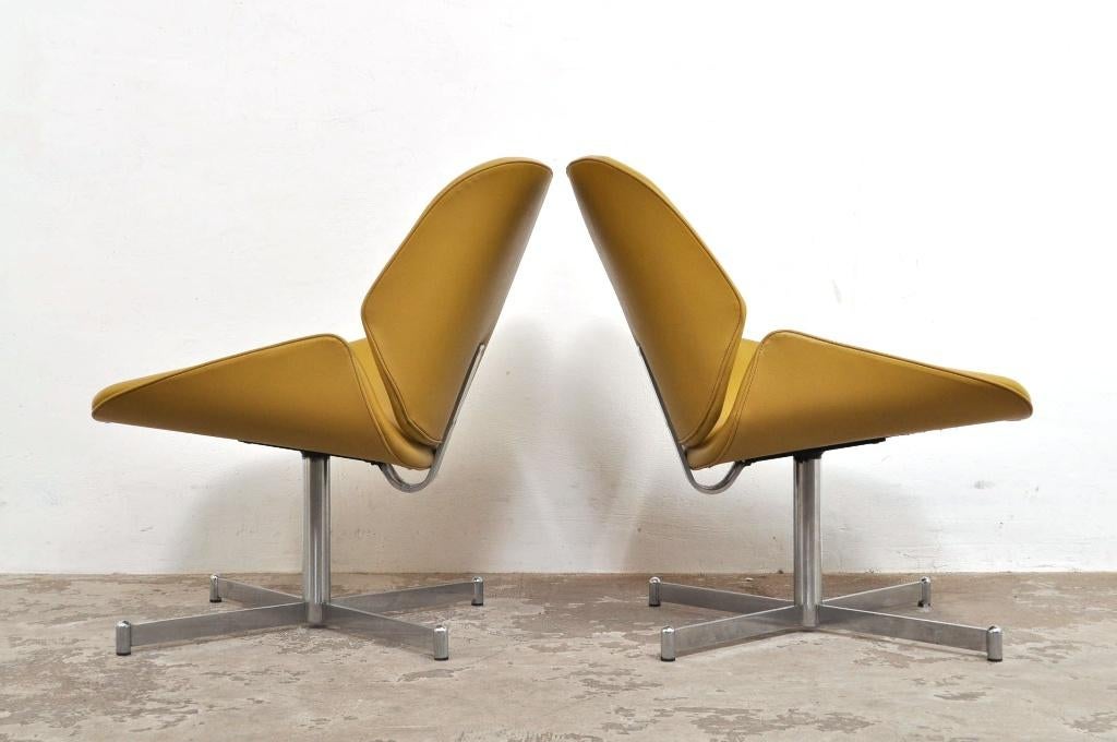 Artifort Exquis fauteuils designfauteuil Harcourt jaren 60, Ophalen of Verzenden, Gebruikt, Minder dan 75 cm, 50 tot 75 cm