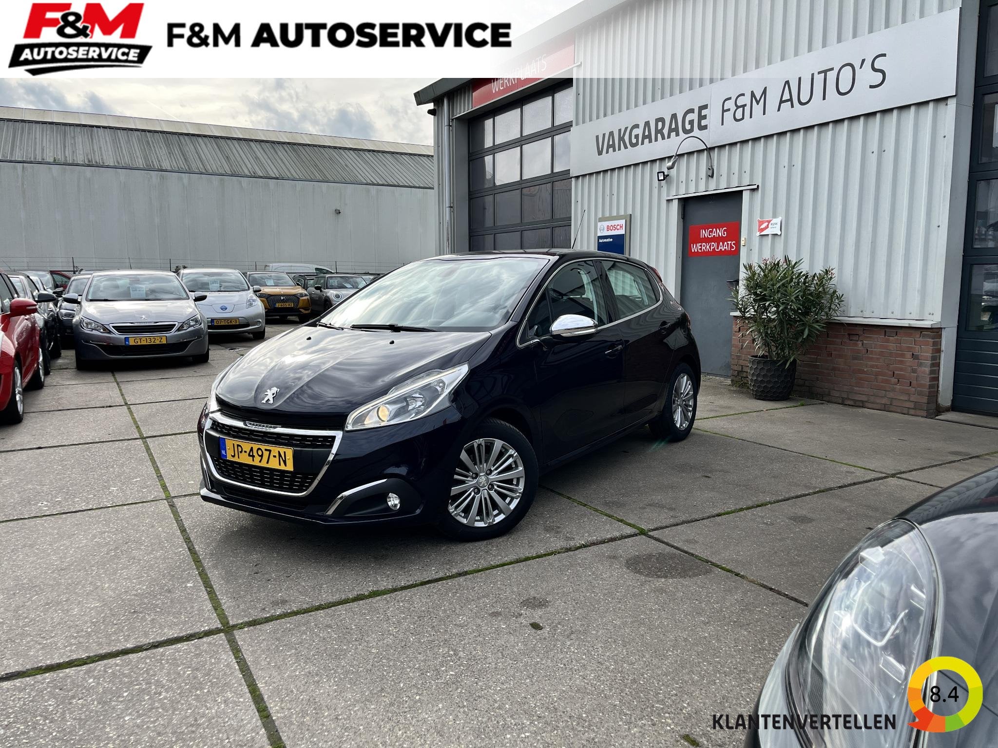 Peugeot 208 1.2 PureTech Allure Clima, cruise, navi, pdc ach, Voorwielaandrijving, Stof, Gebruikt, 1199 cc