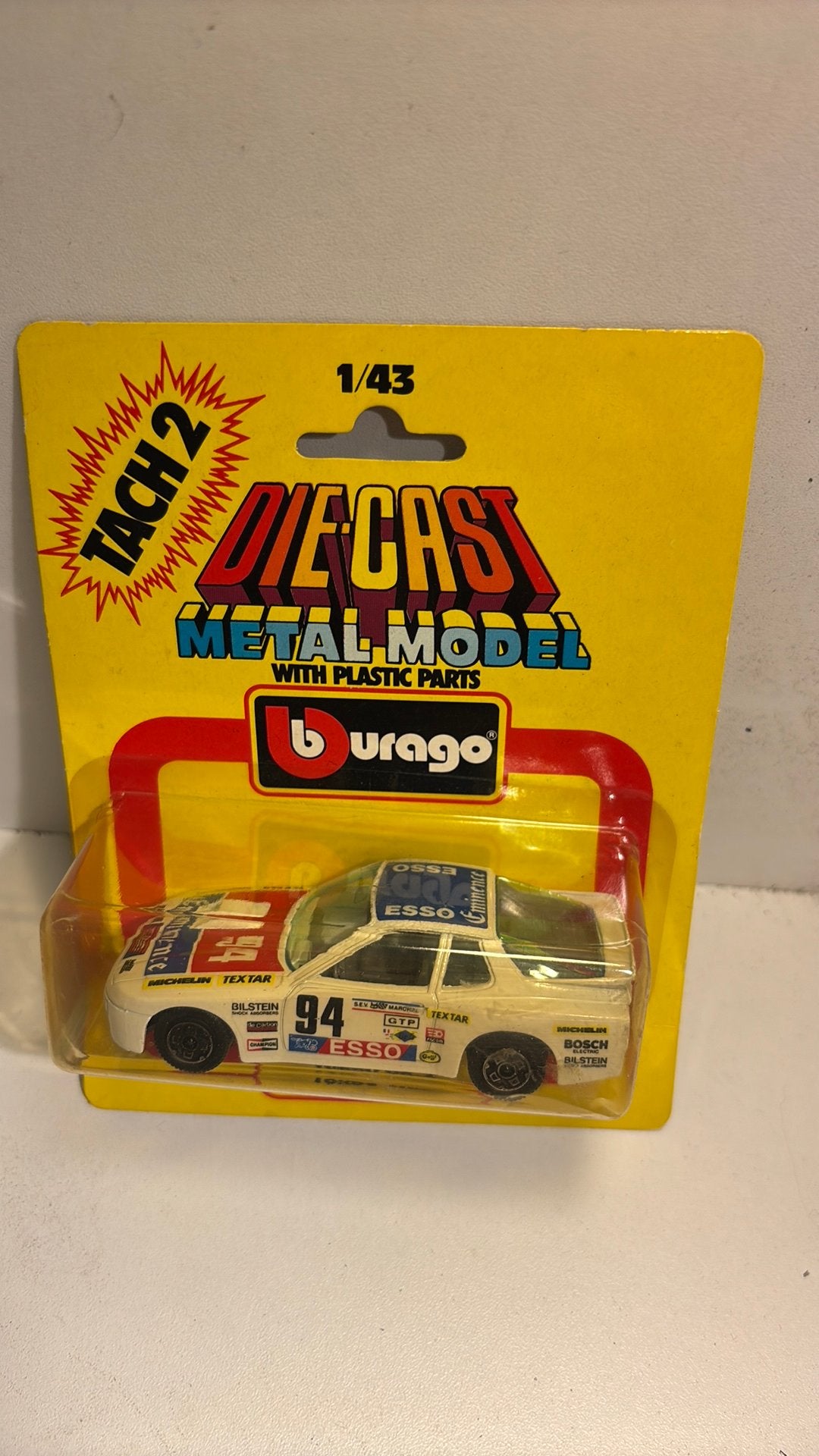 Porsche 924 turbo gr2 die cast bbuago 1.43, Overige merken, Auto, Ophalen of Verzenden, A