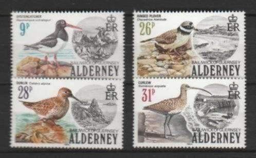 Zeevogels Alderney, 13,15,16,17 postfris, Verzenden, Postfris, Dier of Natuur