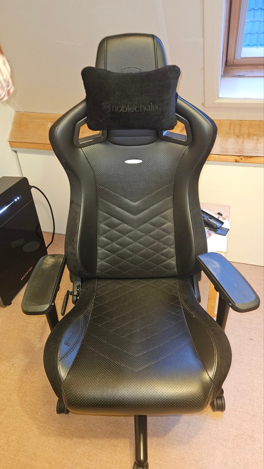 Noblechairs epic Gaming Stoel - Zwart, Ophalen, Zwart, Zo goed als nieuw, Gaming bureaustoel
