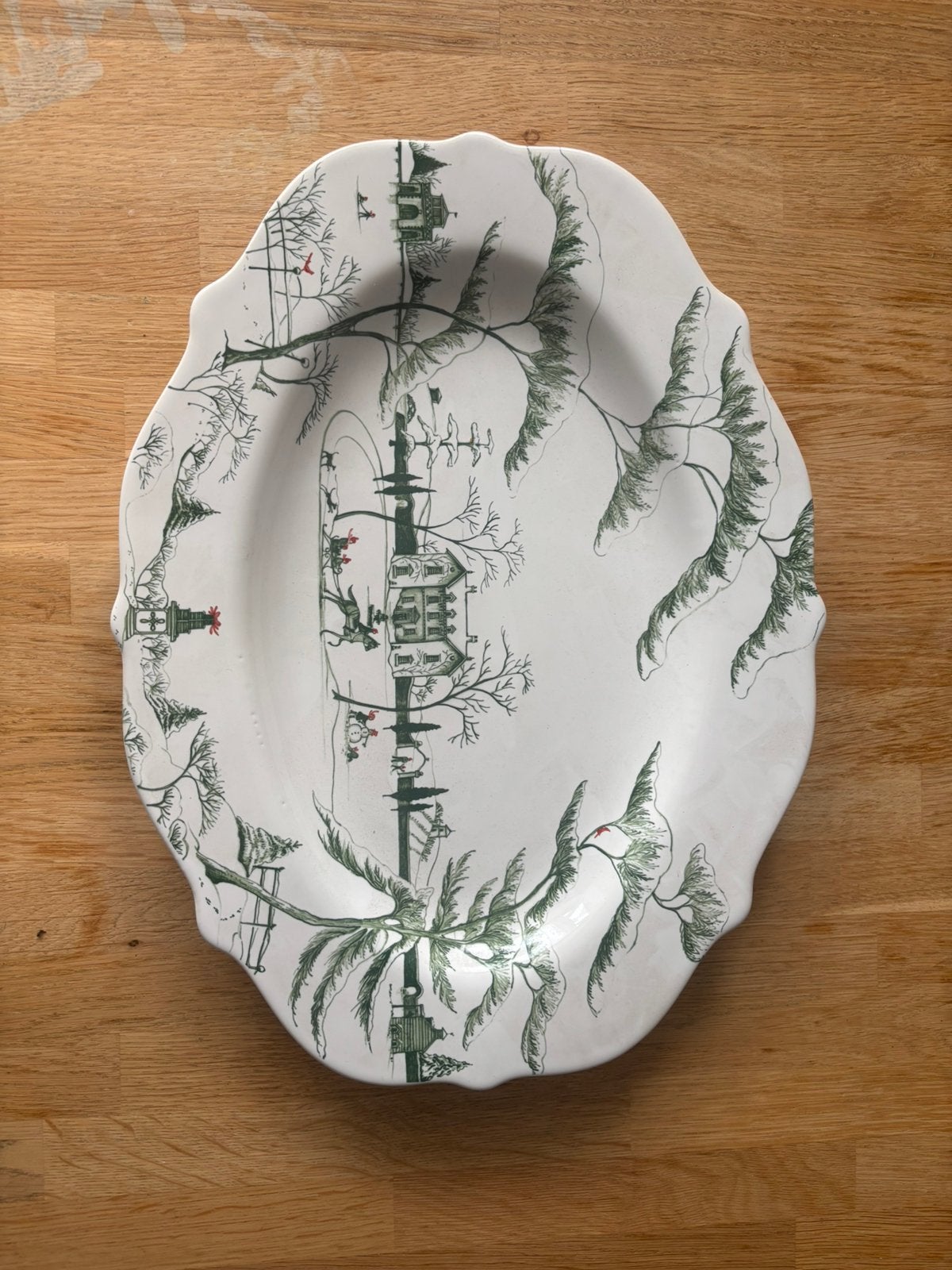 Juliska kerst schaal 18 inch, Antiek en Kunst, Antiek | Wandborden en Tegels, Ophalen