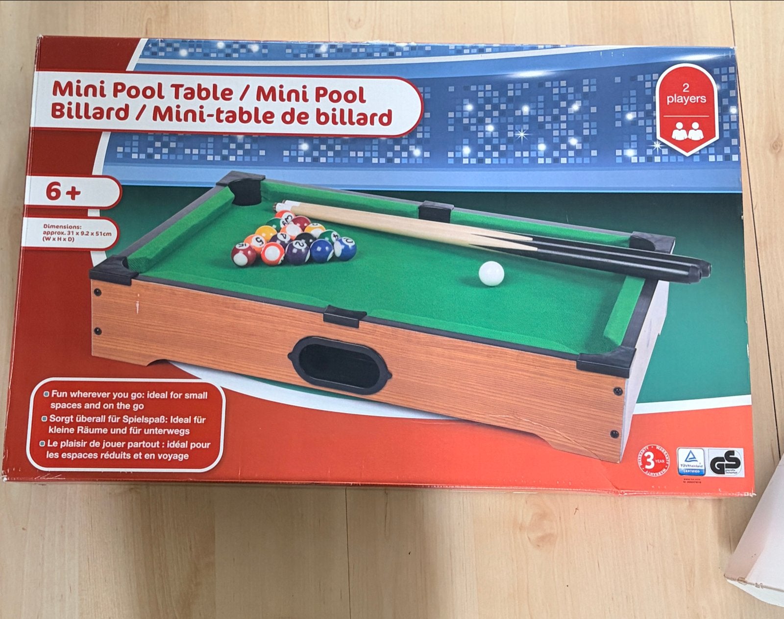Mini Pooltafel - Draagbaar Biljartspel voor Kinderen, Ophalen of Verzenden, Nieuw, Jongen of Meisje