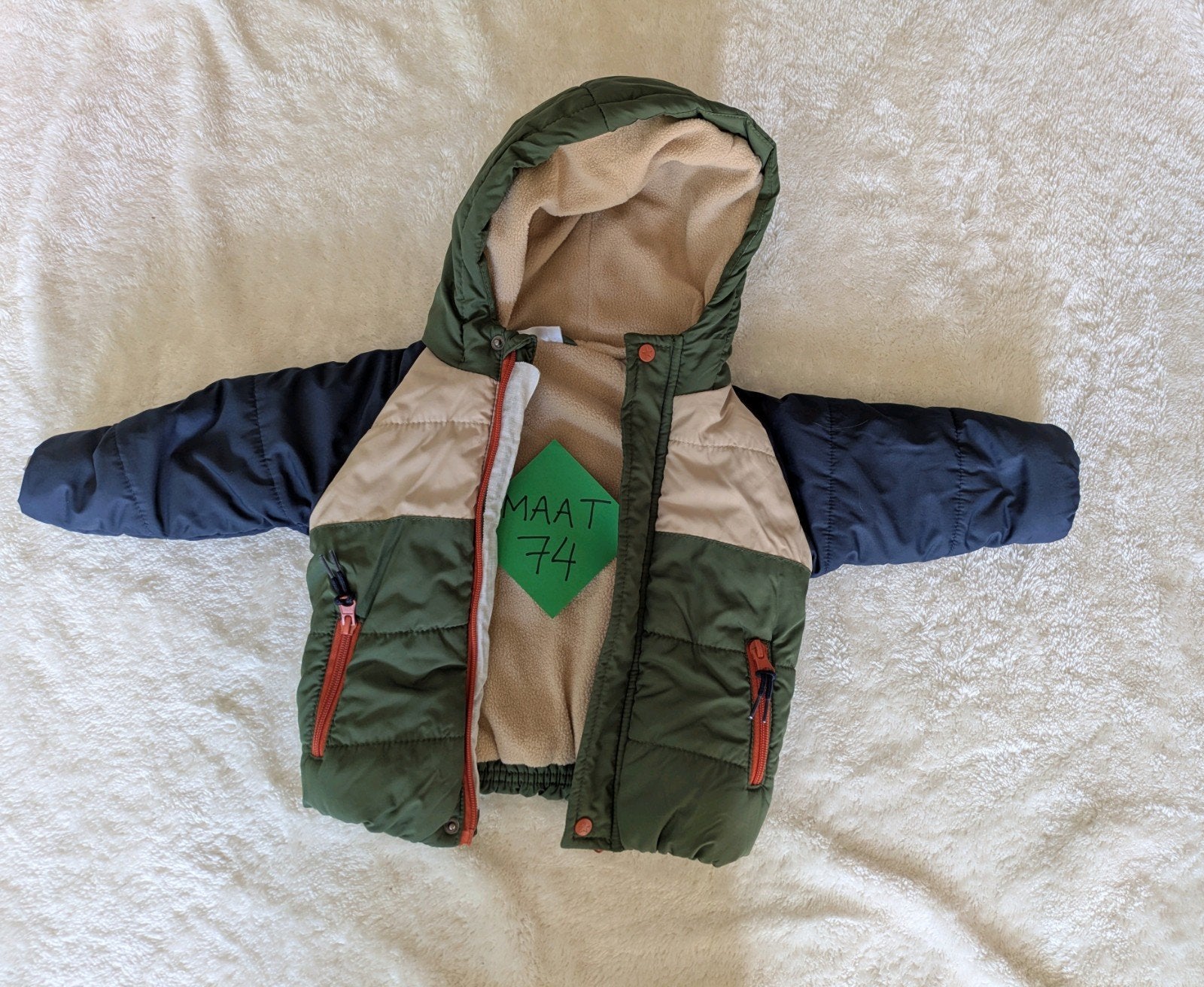 Warme winterjas voor baby's - Ergee - Maat 74, Ophalen, Zo goed als nieuw, Ergee, Jongetje of Meisje
