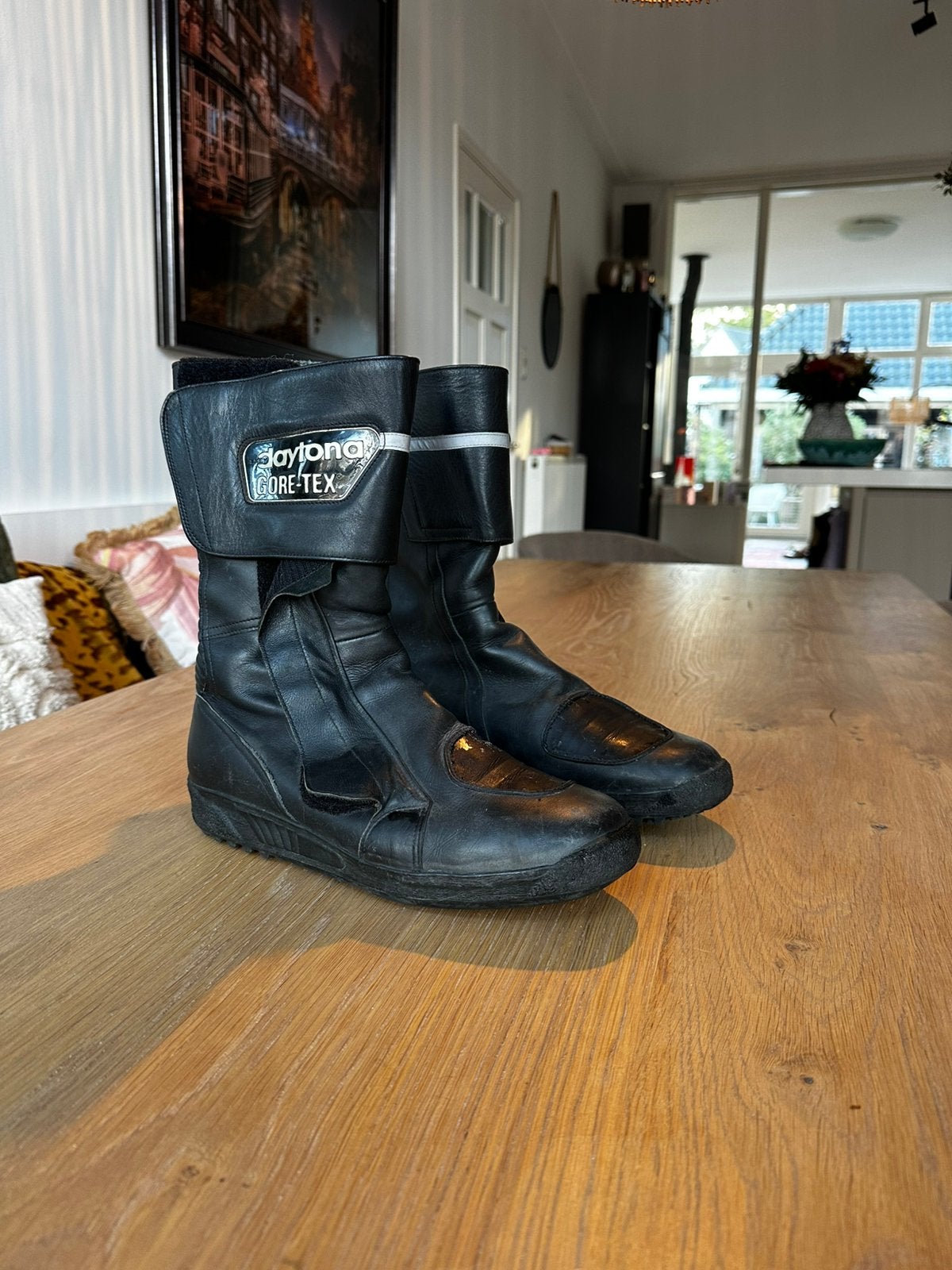Motorschoenen merk Daytona mt 42/43, Motoren, Ophalen, Tweedehands, Laarzen