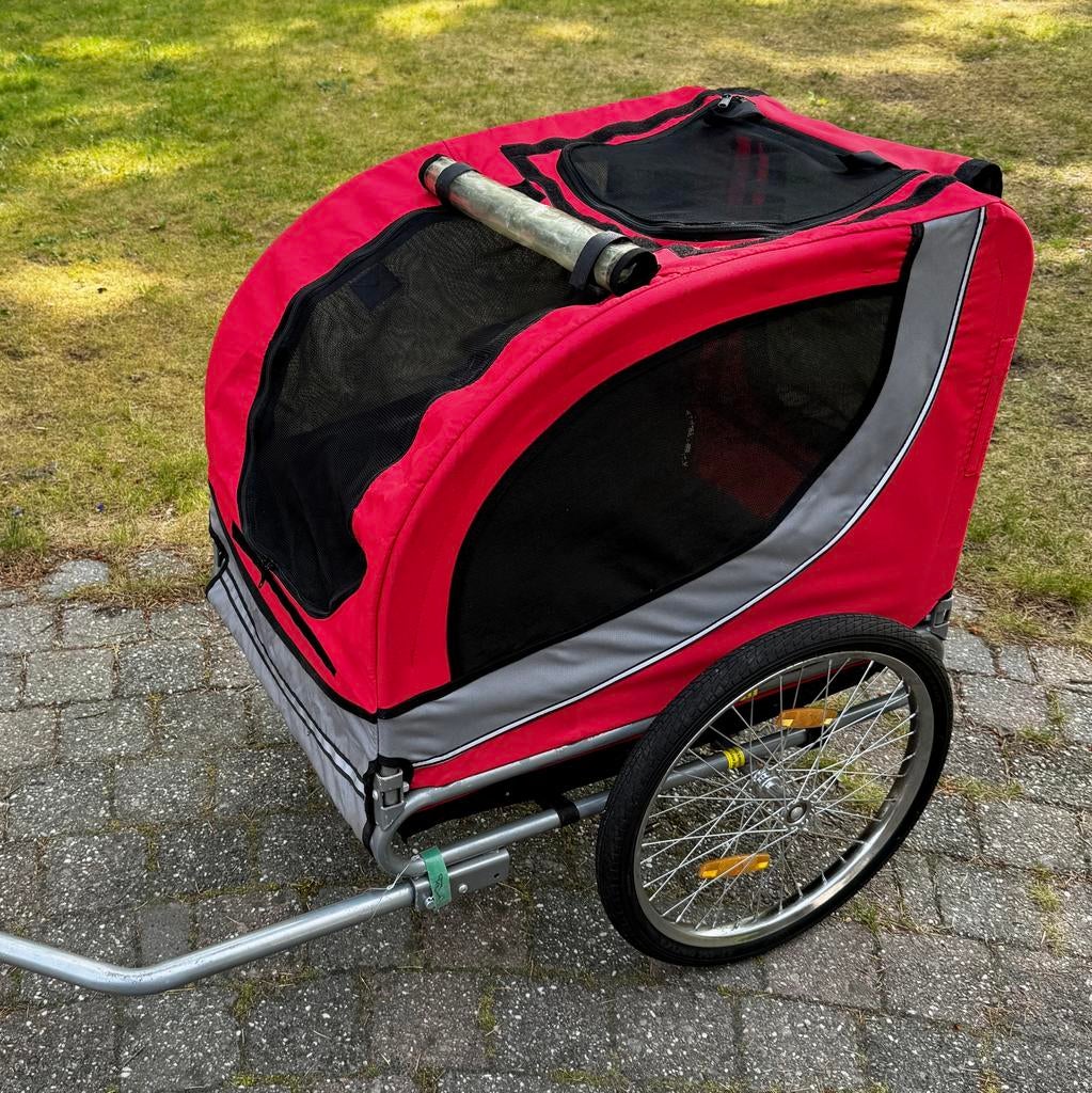 Hondenkar / fietskar (tot 40kg), weinig gebruikt, Ophalen, Gebruikt, Hondenkar, Opvouwbaar