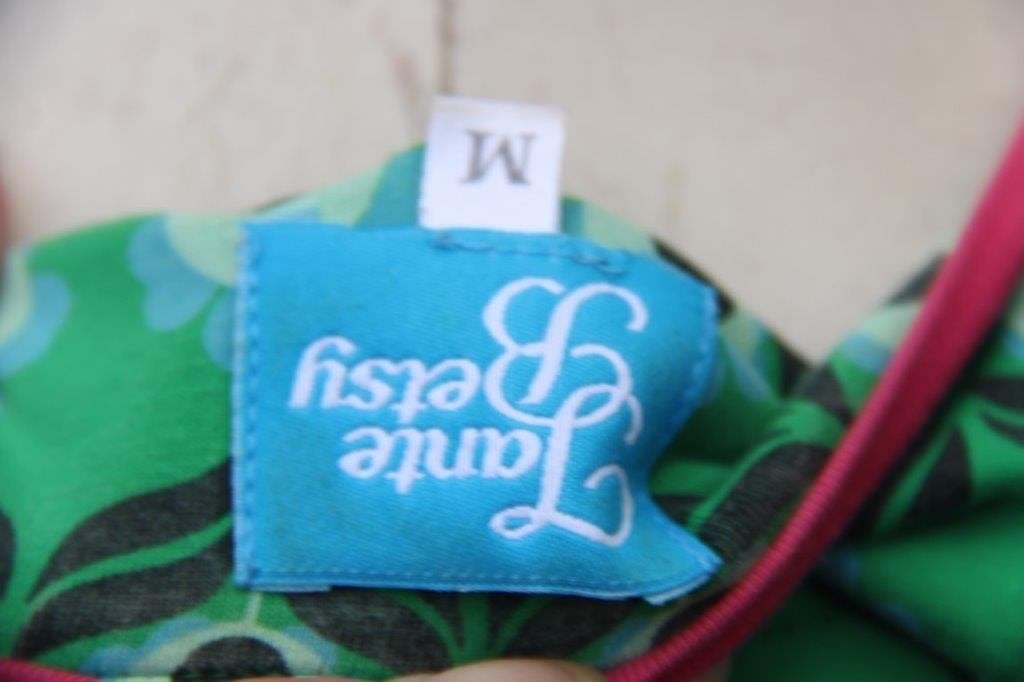Jurk groen/ blauw Tante Betsy mt M Vaste prijs, Kleding | Dames, Maat 38/40 (M), Tante Betsy, Ophalen of Verzenden, Zo goed als nieuw