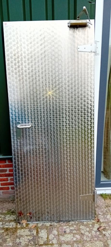 Koelceldeur RVS 835x1990mm - Metaflex 1994, Gebruikt, 80 tot 100 cm, Overige typen, Ophalen of Verzenden