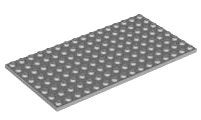 Lego Light Bluish Gray Plate 8 x 16, Gebruikt, Overige thema's, Lego, Ophalen of Verzenden