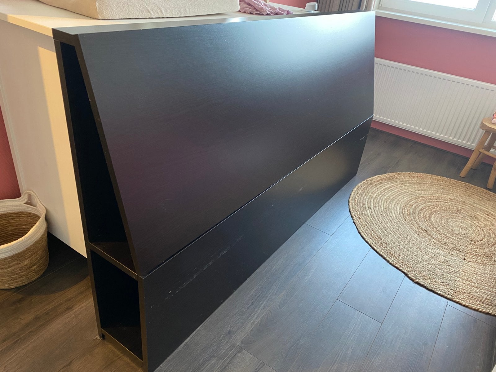 Hoofdbord bed, Huis en Inrichting, Slaapkamer | Bedden, Ophalen, Gebruikt, Tweepersoons, Hout