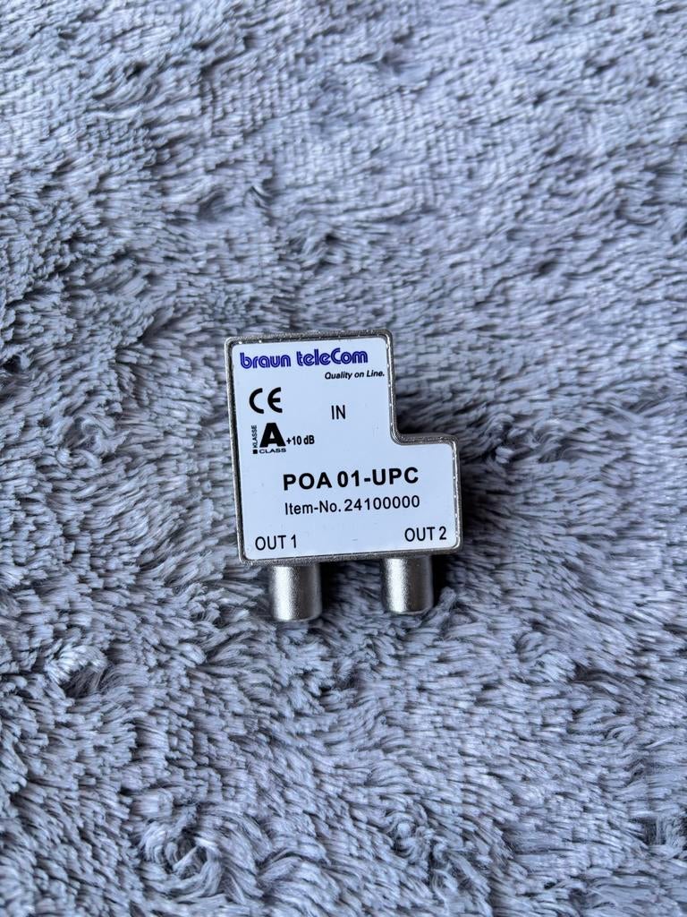 Braun teleCom POA 01-UPC splitter, Ophalen of Verzenden, Gebruikt, Minder dan 2 meter, Overige kabels