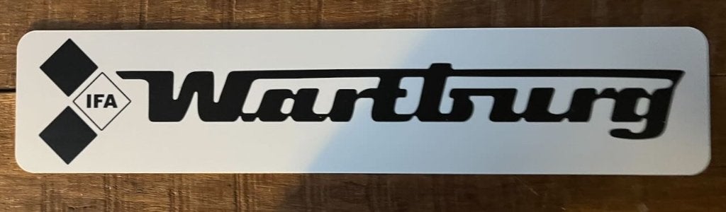 Wartburg  - showplaat  kentekenplaat - reclamebord, Ophalen of Verzenden, Zo goed als nieuw, Auto's