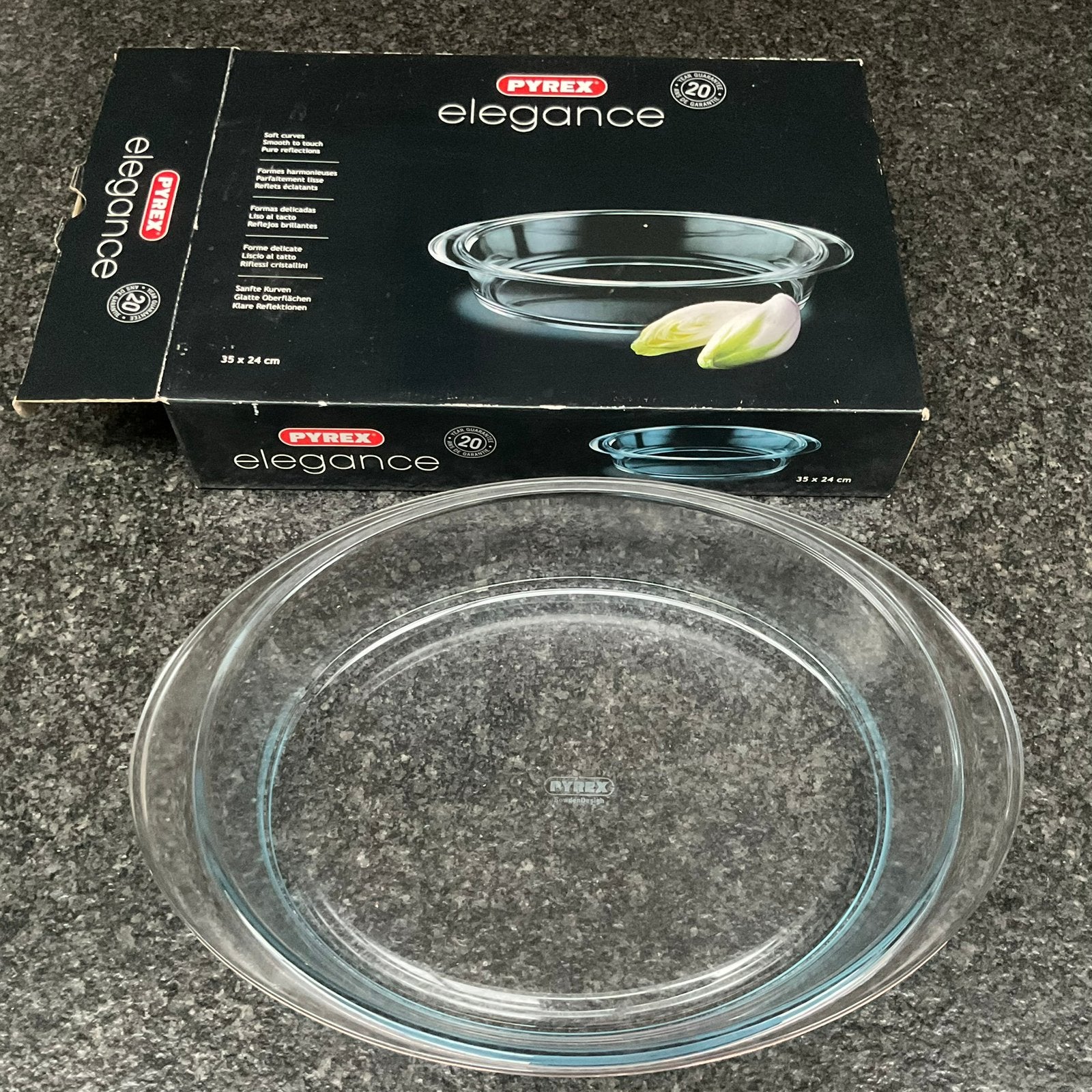 Pyrex Elegance Ovenschaal 35 x 24 cm, Huis en Inrichting, Ophalen, Zo goed als nieuw, Glas