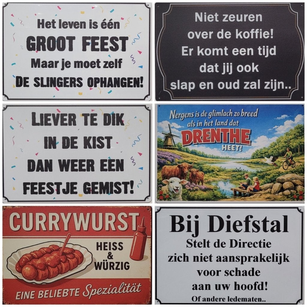 Brandon's Gitaar Shop reclamebord van metaal wandbord deco, Huis en Inrichting, Woonaccessoires | Wanddecoraties, Info@deconoord.nl