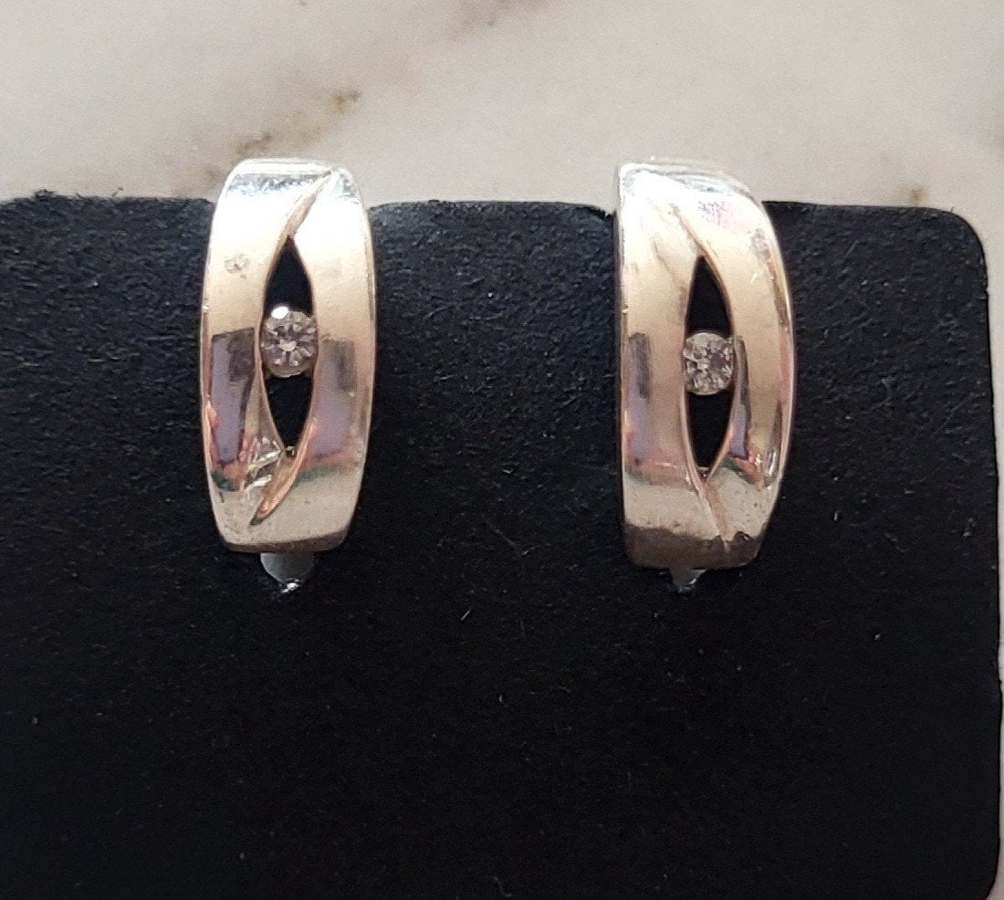 Zilveren Oorbellen met Zirkonia - 925, Ophalen of Verzenden, Zo goed als nieuw, Zilver, Zilver